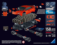 Ravensburger - Puzzle 3D Lamborghini Huracán EVO | Modellismo Da Costruire Adulti | 163 Pezzi | Regalo Bambino 8 Anni e Più | Regalo Adulti | Regalo Natale