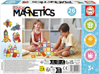 Educa - Magnetics | Juego Educativo de construcción 3D magnético con 26 Piezas para niños, construye Figuras geométricas desarrollando la Creatividad e imaginación. A Partir de 3 años (20022)